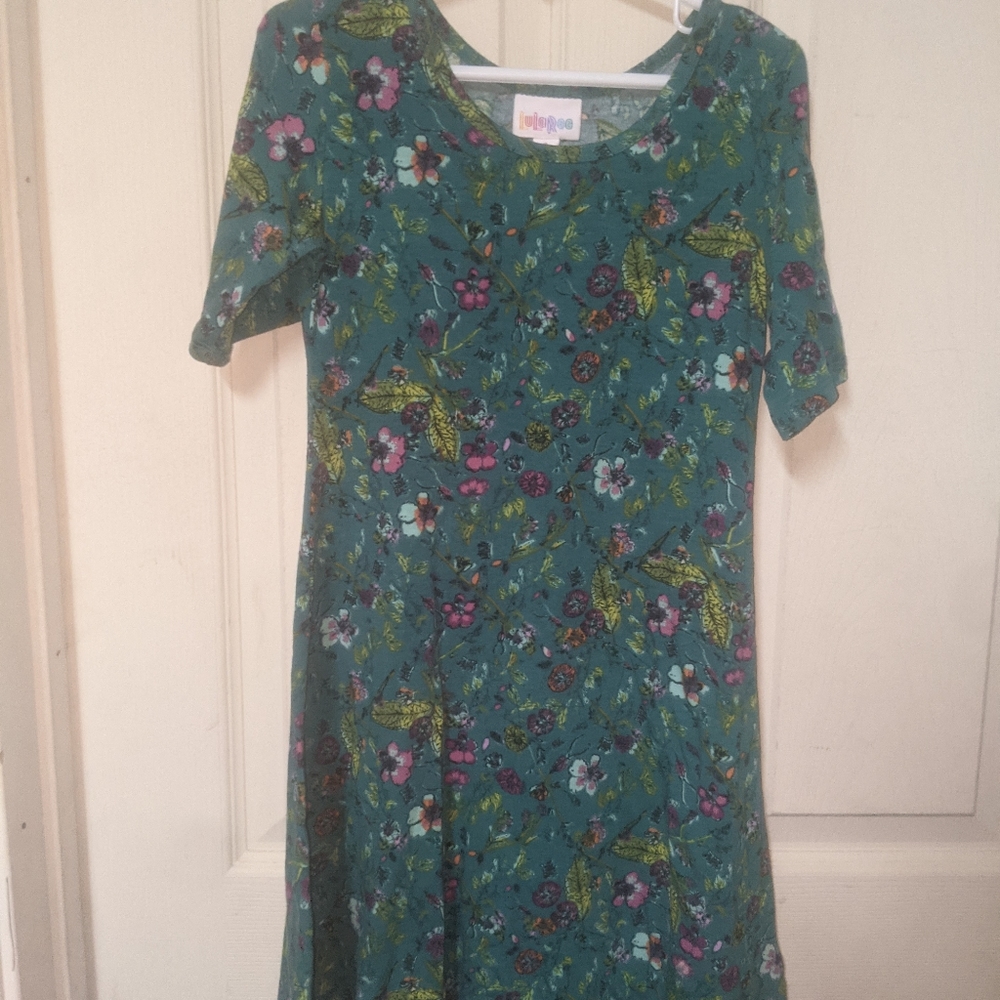LuLaRoe Adeline girls size 8 floral dress